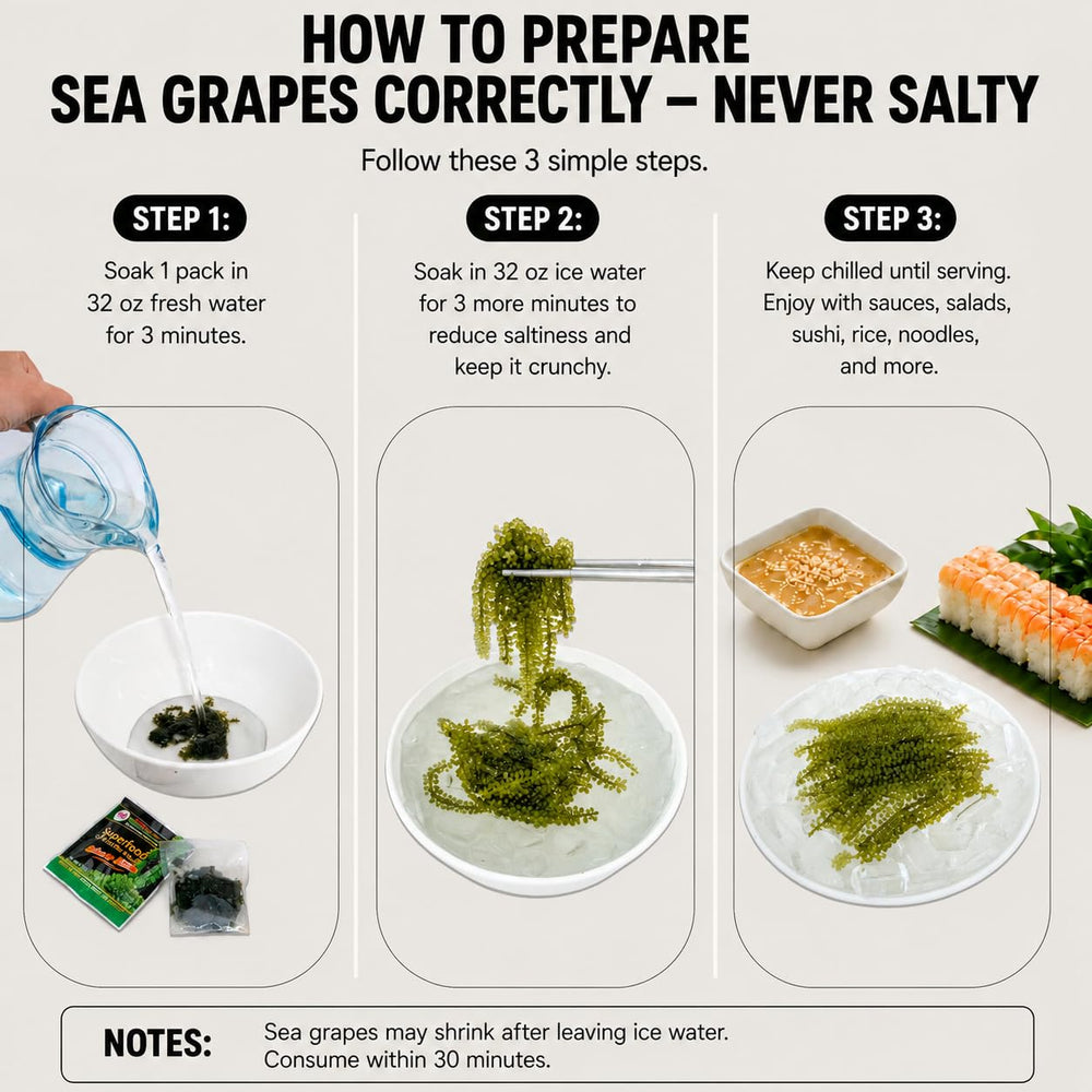 LONGEVITY used as salad topping adding crisp ocean flavor and color