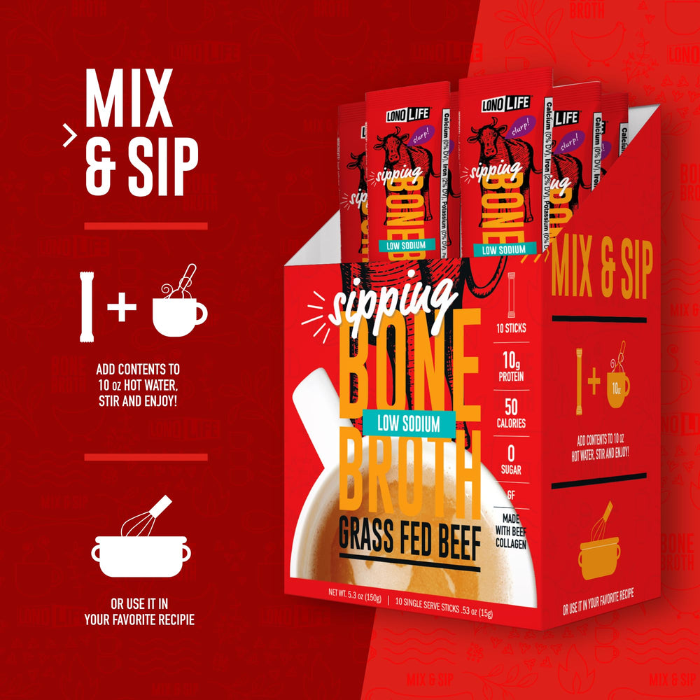LonoLife scoop beside measuring spoon showing single-serve portion control
