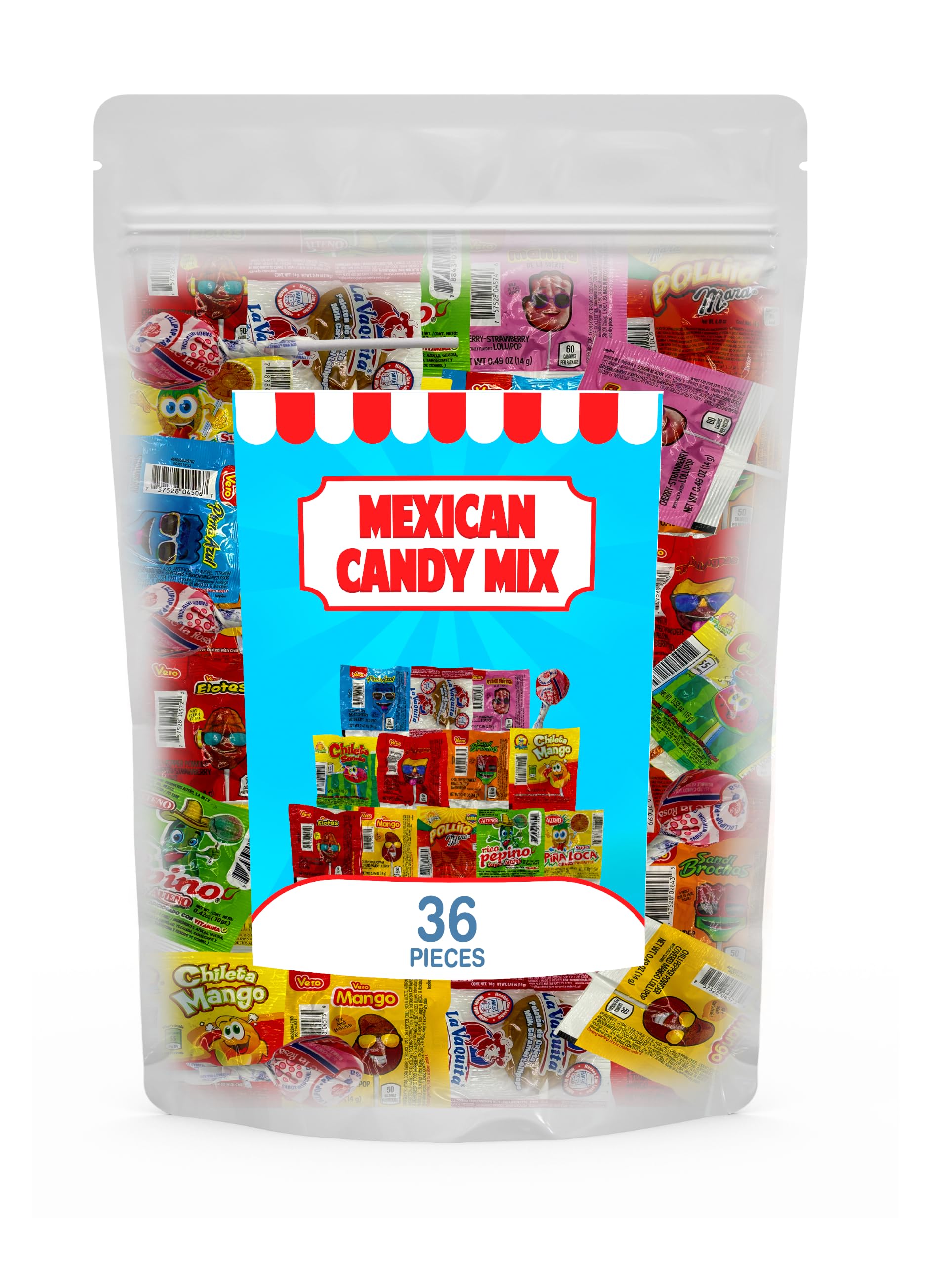 LookOn front packaging showing 36-count assorted lollipops and brand benefit