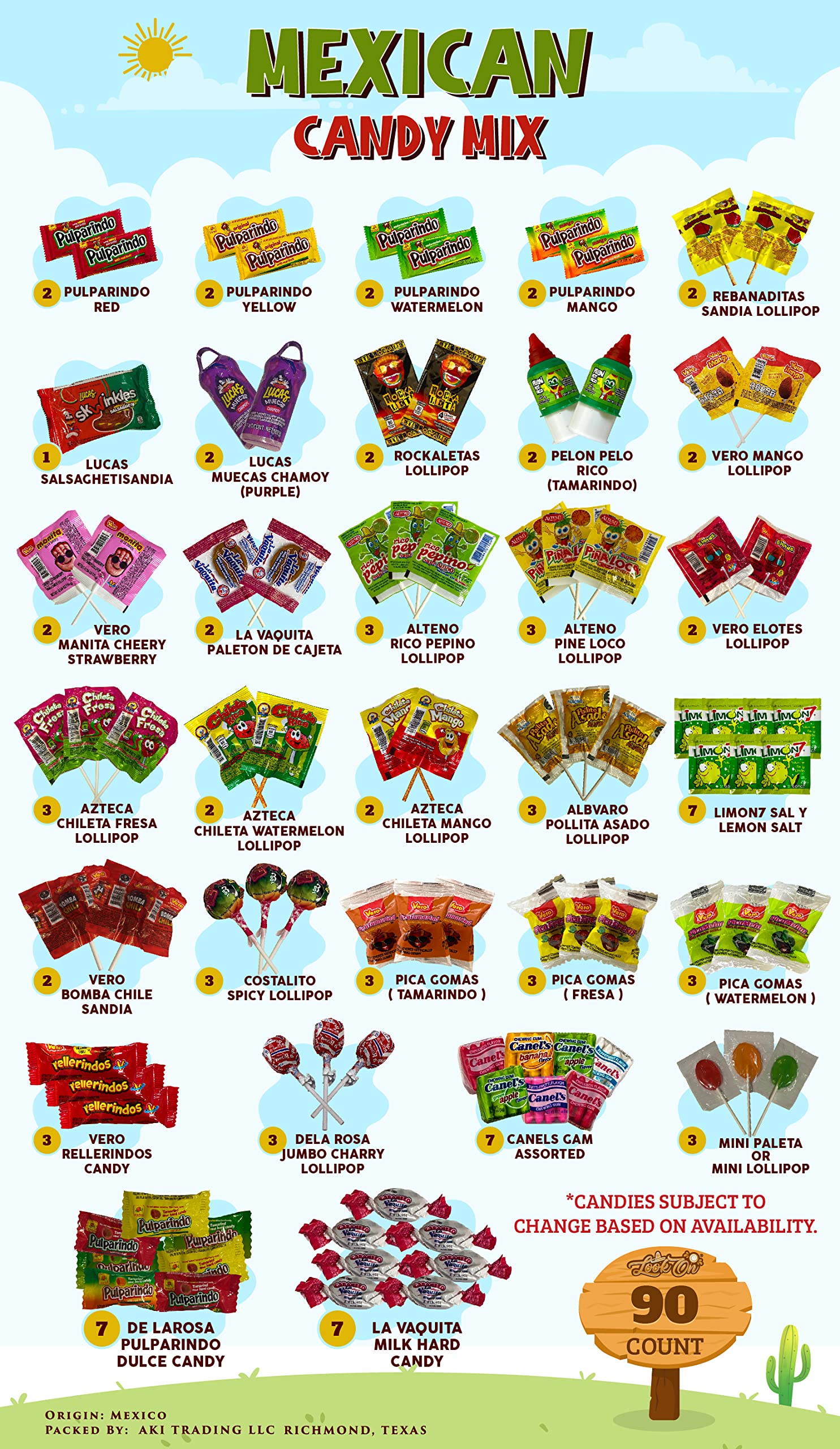 LookOn individual wrapped candies displayed for hygienic portioning benefit