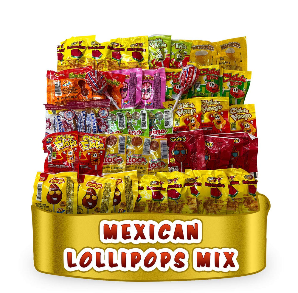 LookOn close-up of assorted lollipop colors highlighting flavor variety