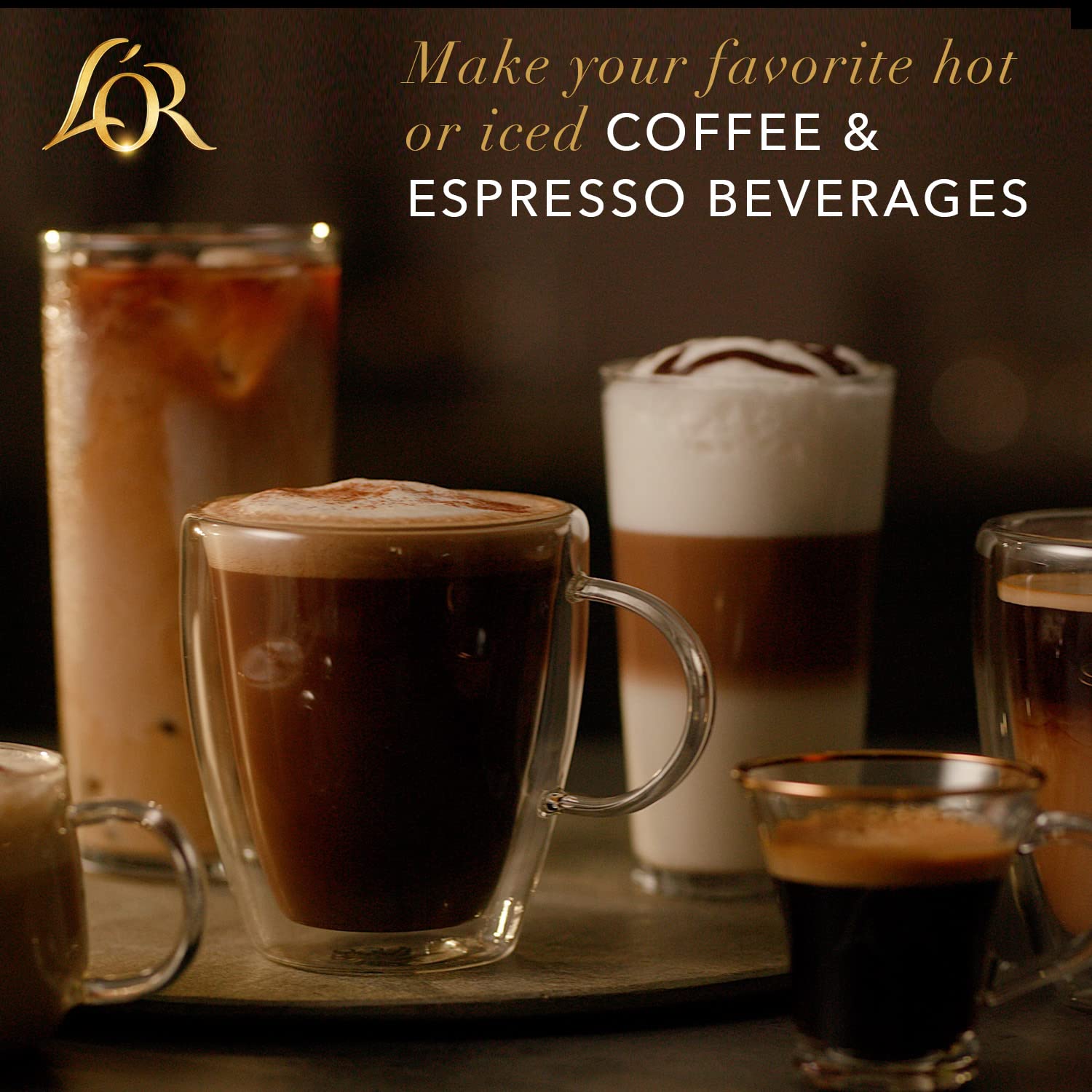 L'OR capsules in hand showing pack size and single-serve convenience