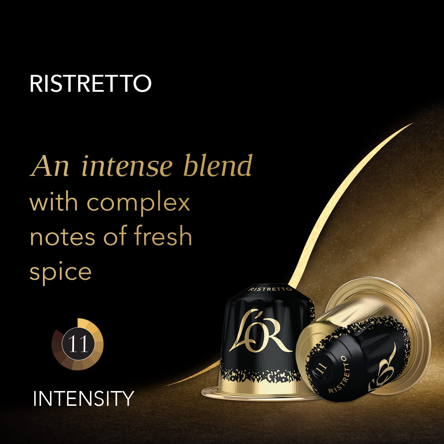 L'OR crema detail on espresso emphasizing thick texture and full-bodied enjoyment