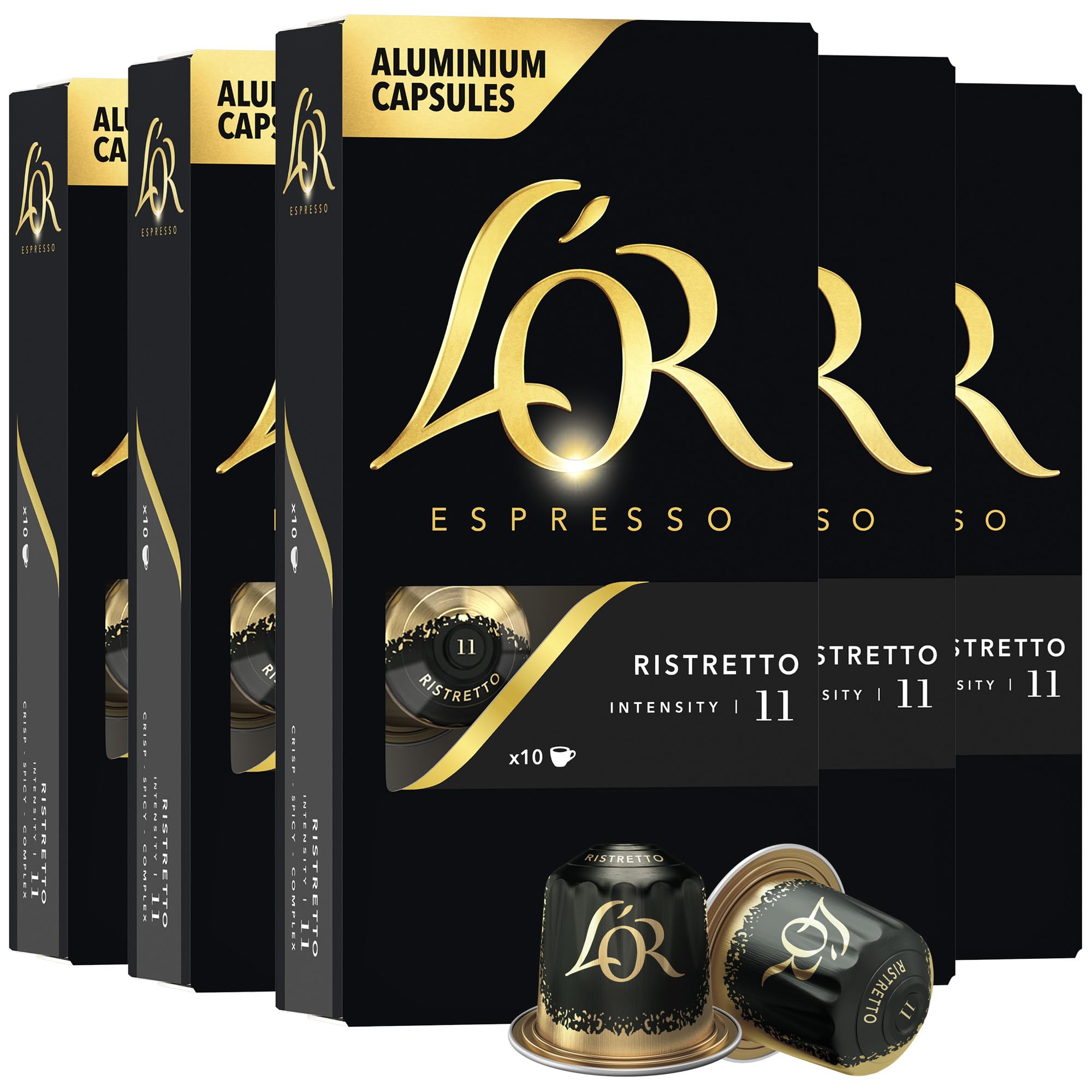 L'OR front packaging showing 50-count pods and product branding benefit fresh supply
