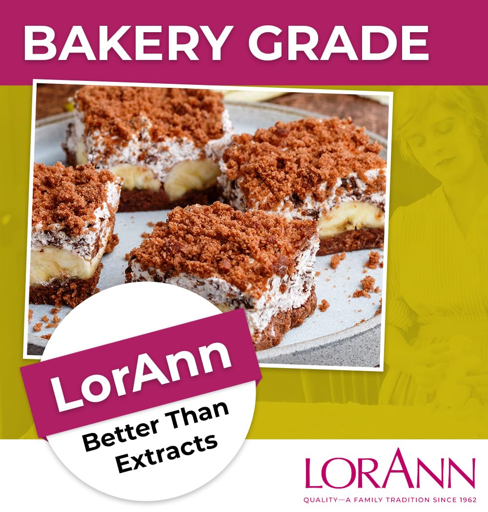 LorAnn Oils label close-up highlighting banana flavor and ingredient clarity