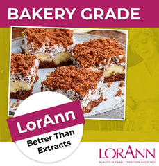 LorAnn Oils label close-up highlighting banana flavor and ingredient clarity