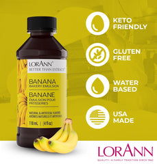 Fresh banana bread made with LorAnn Oils emulsion showing pronounced flavor