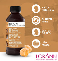 LorAnn Oils brown butter emulsion added to cookie tray for reliable batch flavor