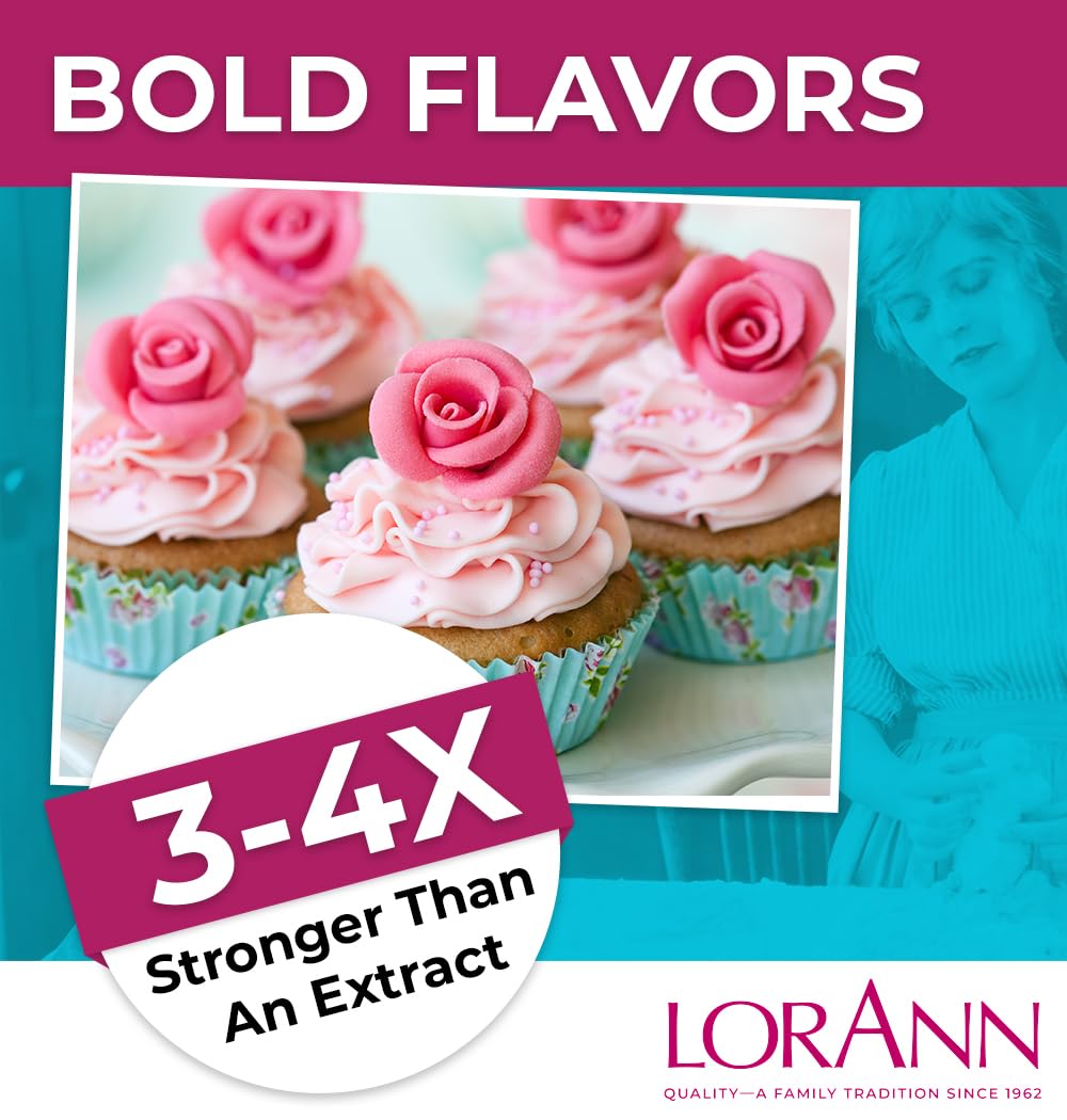 LorAnn flavor drop falling into mixing bowl for quick recipe boosts