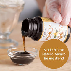 LorAnn Oils open jar revealing vanilla seeds and texture for visual appeal