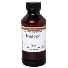 LorAnn Oils bottle front label showing peanut butter flavor and size benefit