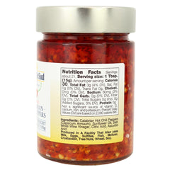 L'Oro Del Sud open jar with spoon highlighting easy serving benefit