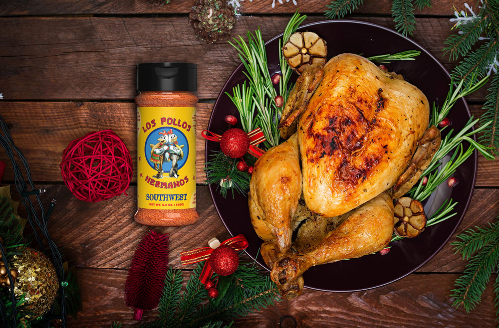 Los Pollos Hermanos seasoned grilled chicken plated to show color and appetizing sear