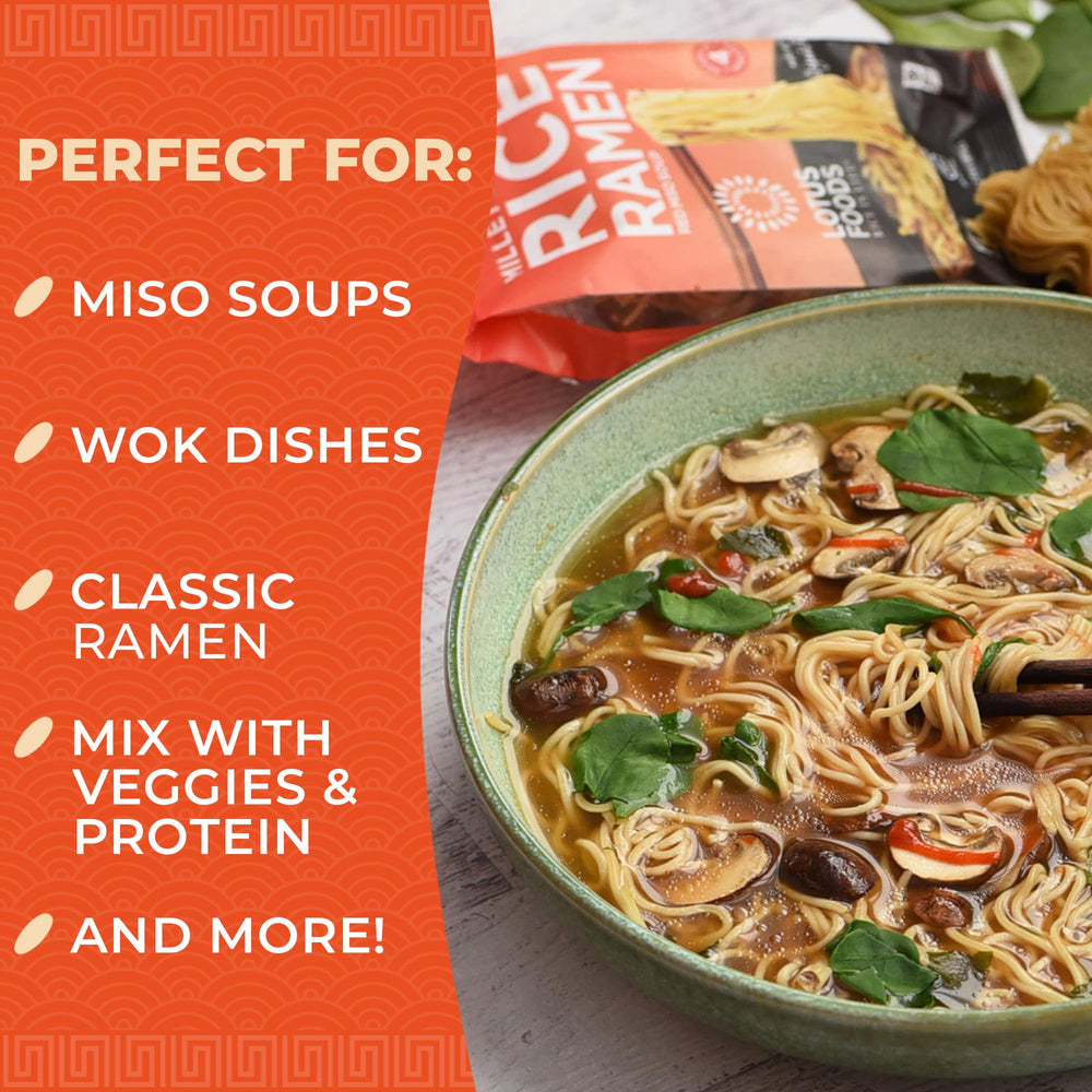 Lotus Foods noodles cooking in a pot demonstrating fast four-minute prep