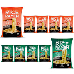 Lotus Foods front packaging showing miso ramen and organic labels, quick meal benefit