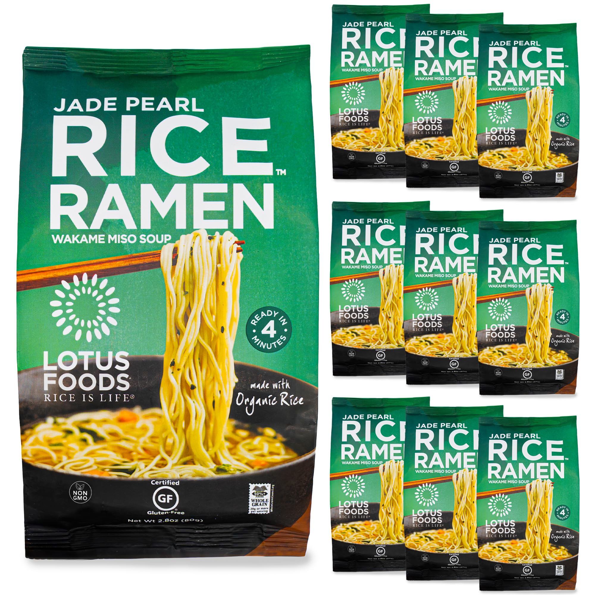 Lotus Foods front packaging showing product and quick-cook benefit