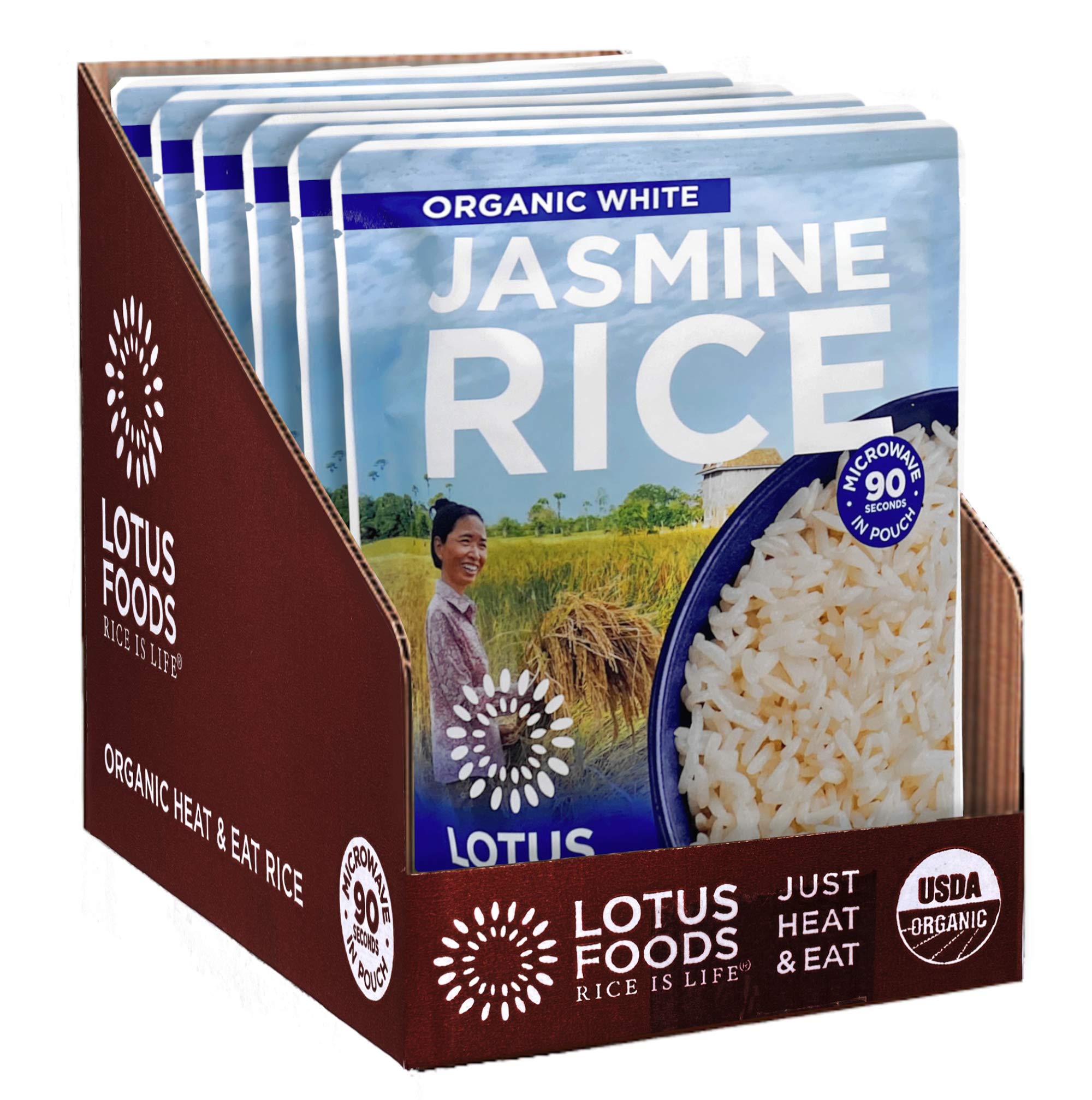 Lotus Foods label certifications and ingredients showing quality