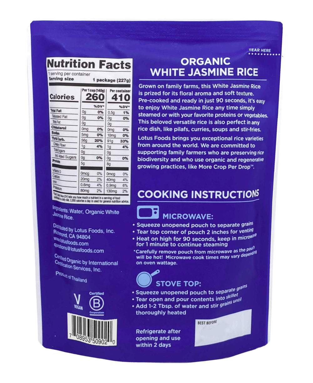 Lotus Foods pack of six box display indicating pantry readiness