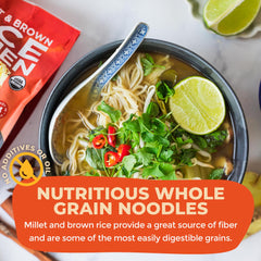Lotus Foods stir-fry with vegetables demonstrating versatility and hold-up