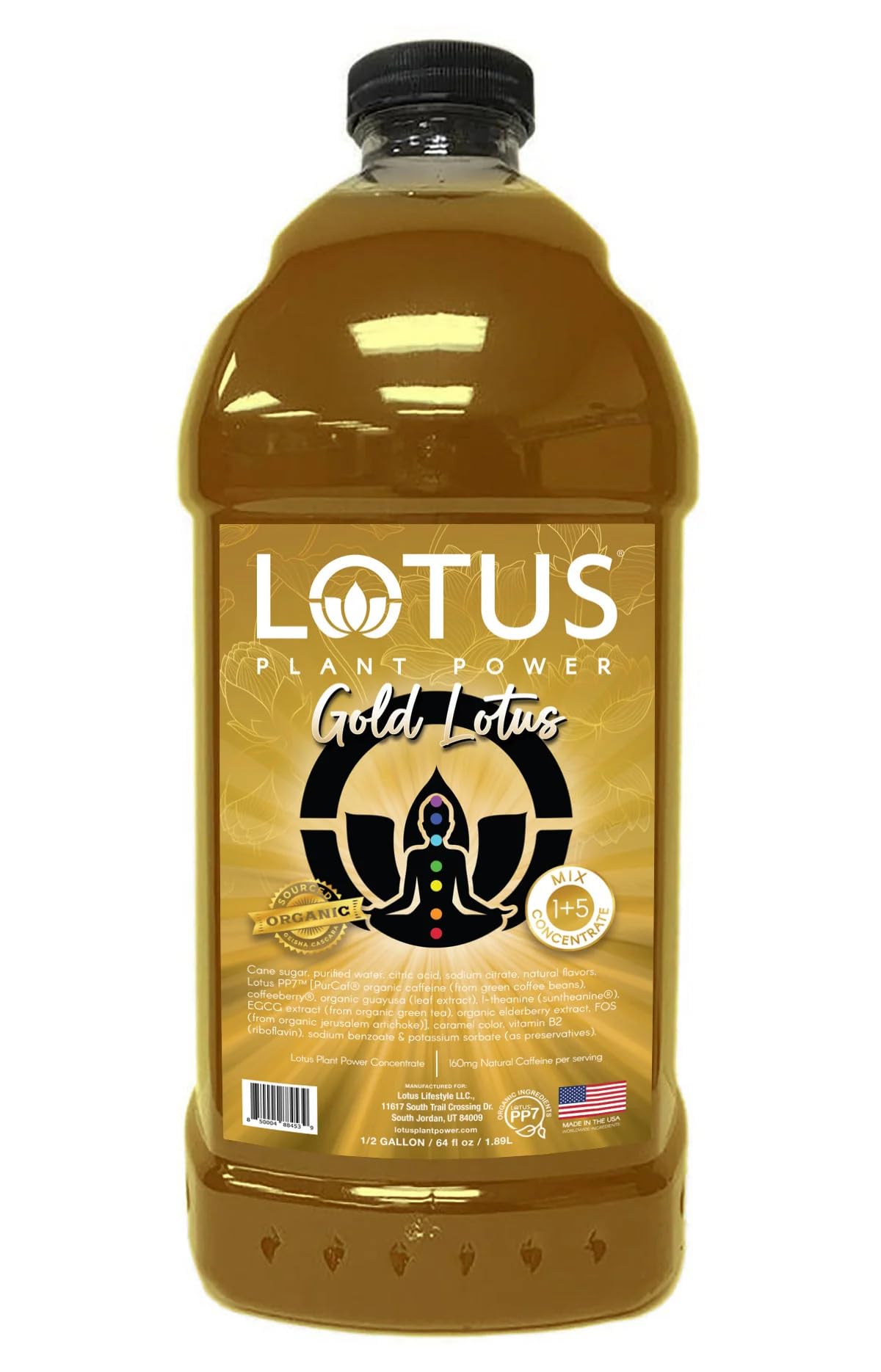 Lotus Plant Power front bottle view showing clean plant-powered concentrate benefit