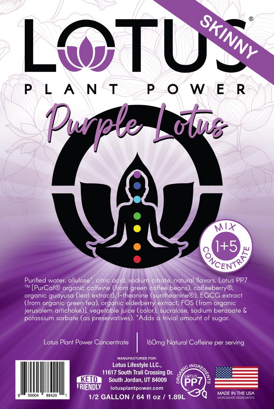 Lotus Plant Power concentrate close-up texture highlighting colorless clarity and mixing ease