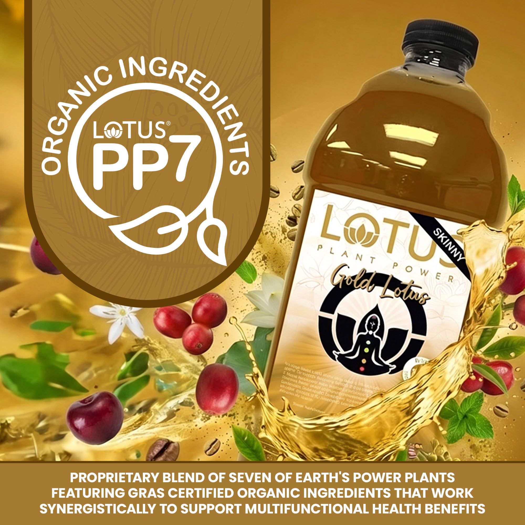LOTUS PLANT POWER concentrate pouring to show mixing simplicity and precise dosing