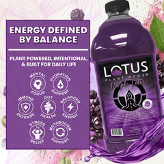 LOTUS PLANT POWER DRINK being poured into sparkling water showing easy mixing and customization benefit