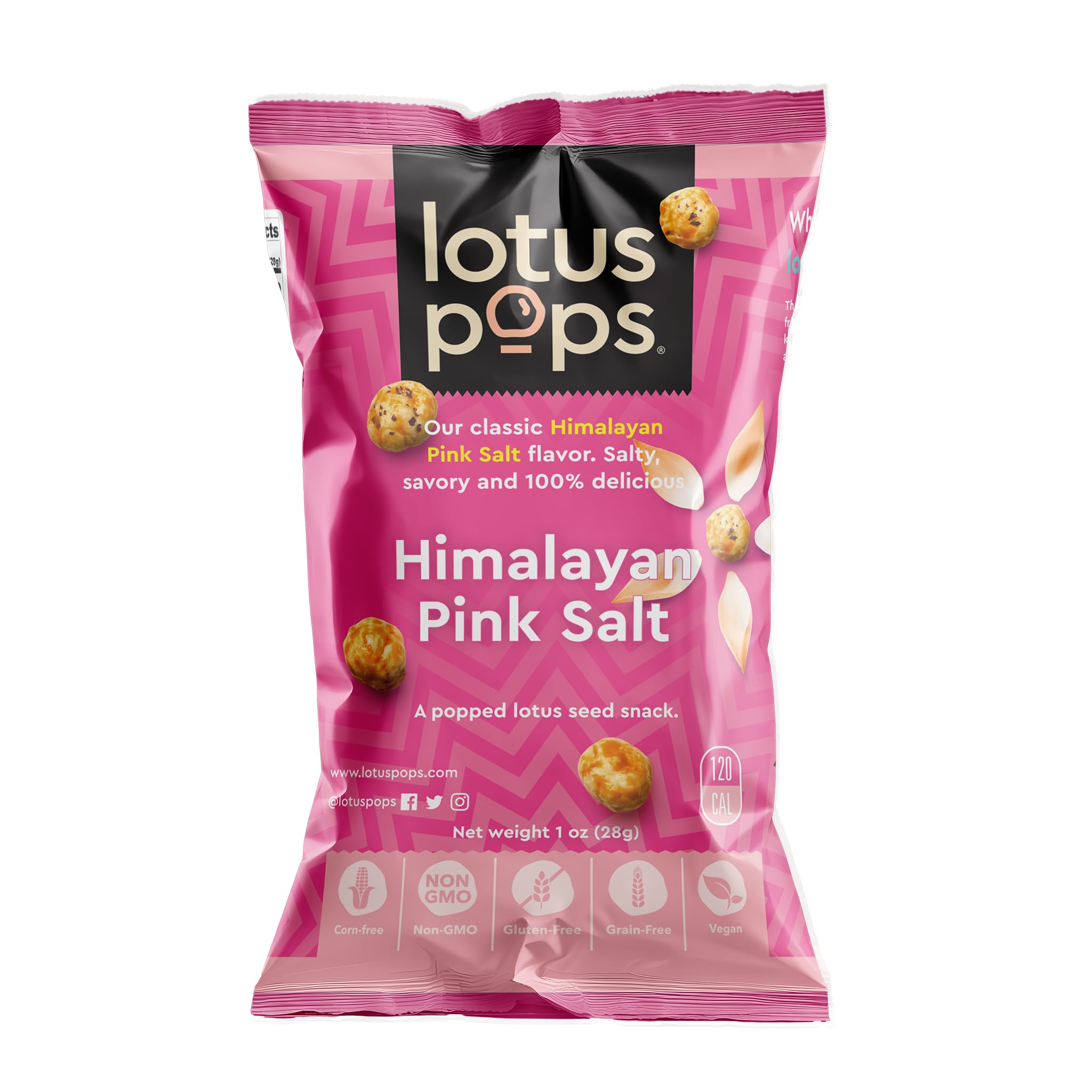 Lotus Pops close-up of popped lotus seed texture highlighting crisp roasted crunch