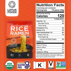 Lotus Foods close-up noodle texture demonstrating firm bite benefit