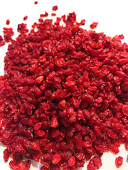 Lotus Spices barberries on rice pilaf showing vivid color and garnish benefit