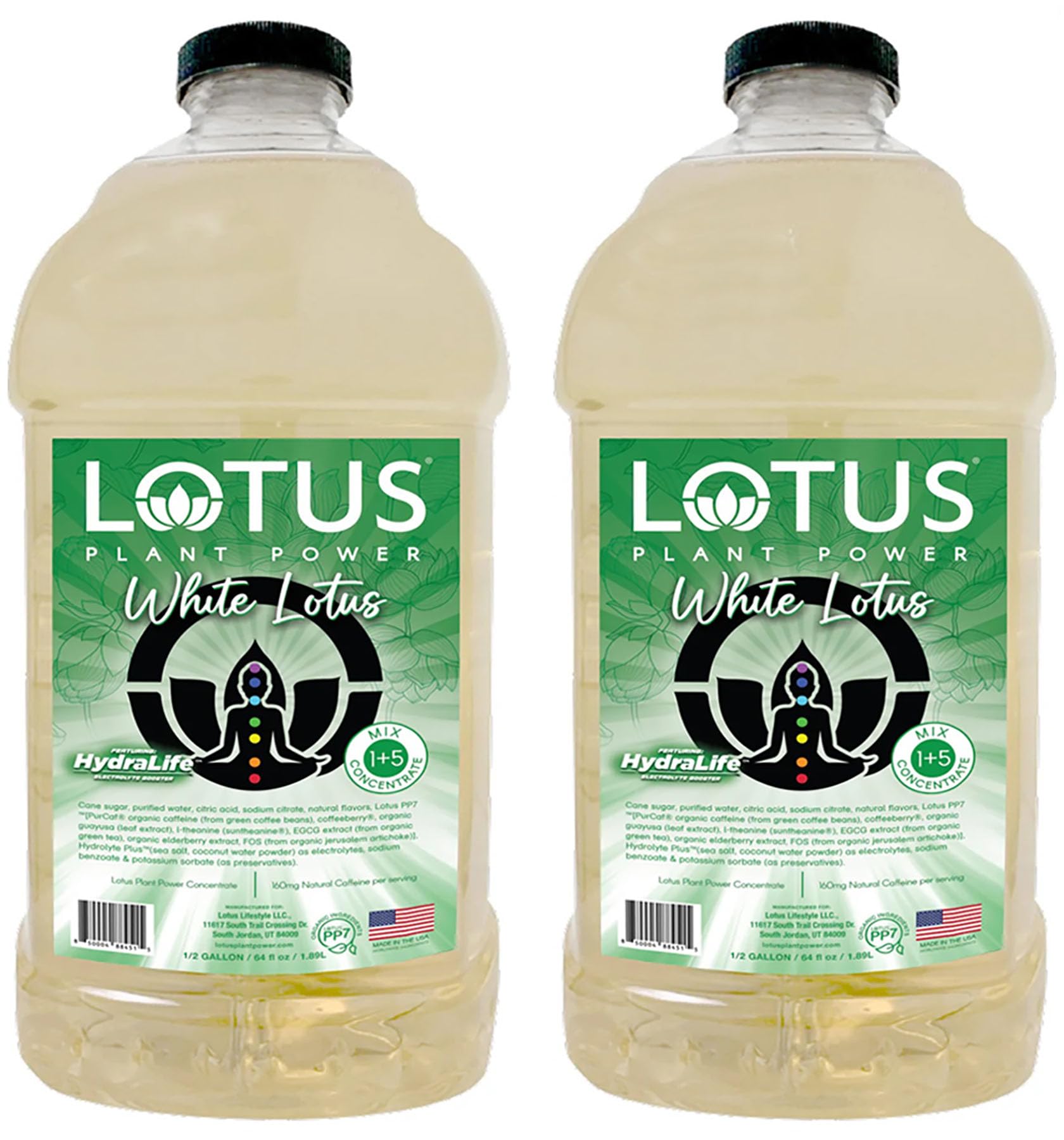 Lotus Plant Power white concentrate front packaging shows product and economical benefits