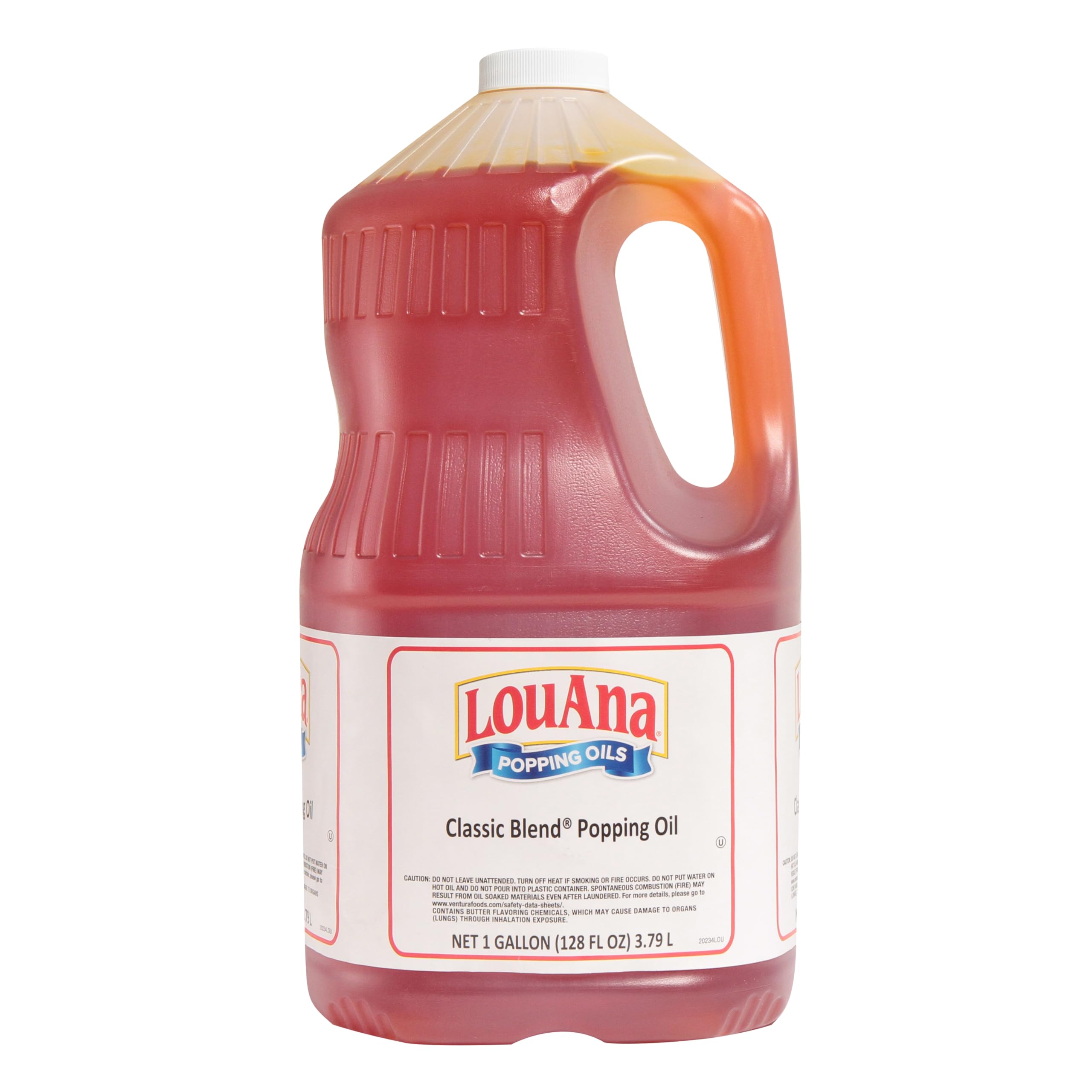 Ventura LouAna 1 gallon jug front view showing branding and convenient handle benefit