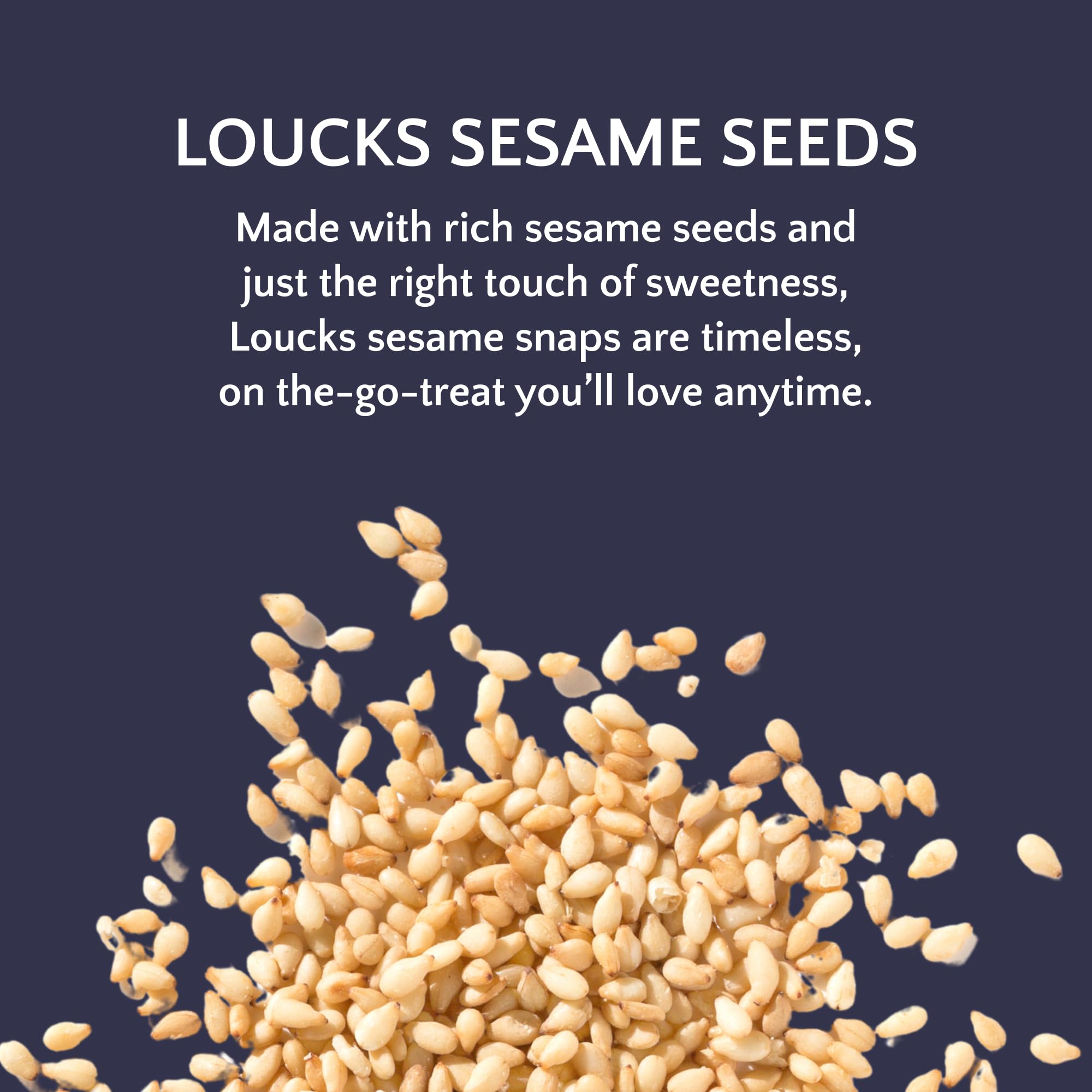 Loucks close-up of four snap pieces highlighting easy portioning