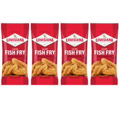 Louisiana Fish Fry front packaging showing 10 oz bag and bold branding for convenience