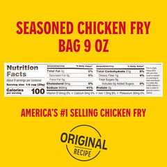 louisiana fish fry batter close-up texture highlighting brand and crispness