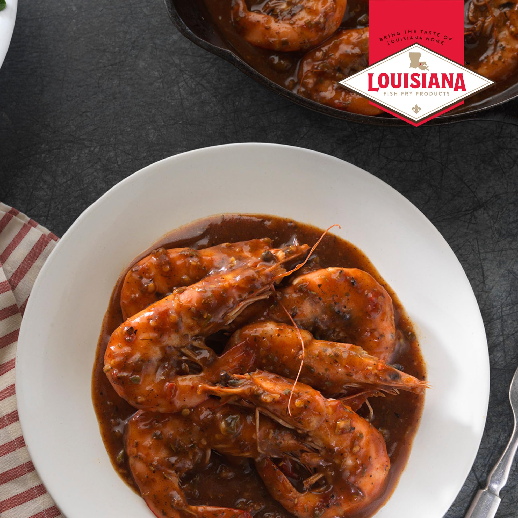 grilled chicken brushed with Louisiana Fish Fry sauce demonstrating versatile use and caramelized finish