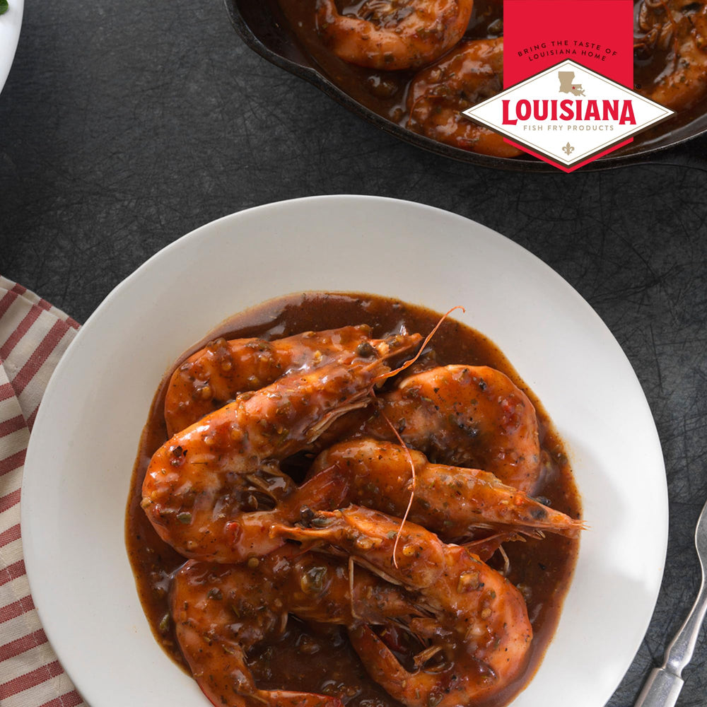 grilled chicken brushed with Louisiana Fish Fry sauce demonstrating versatile use and caramelized finish