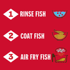 Louisiana Fish Fry close-up of dry mix texture for even crisping
