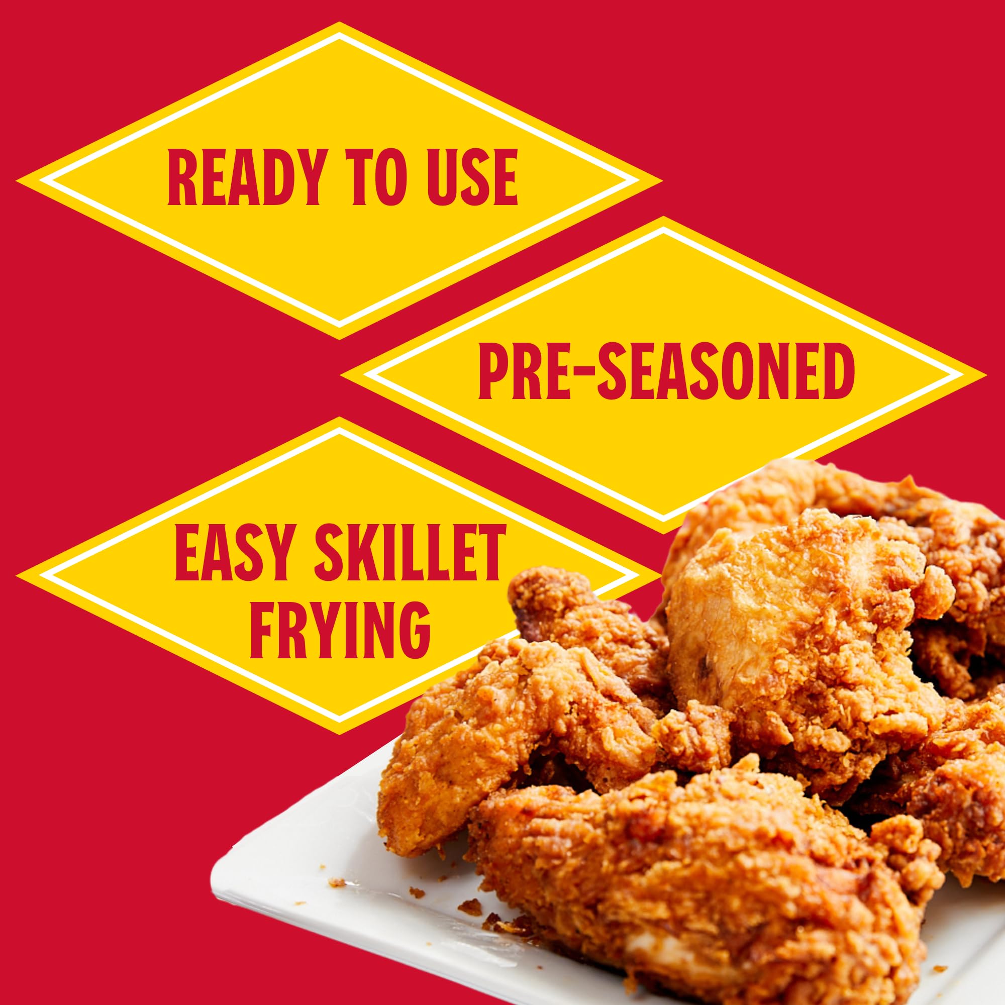 Louisiana Fish Fry coated raw chicken ready to fry showing even coverage