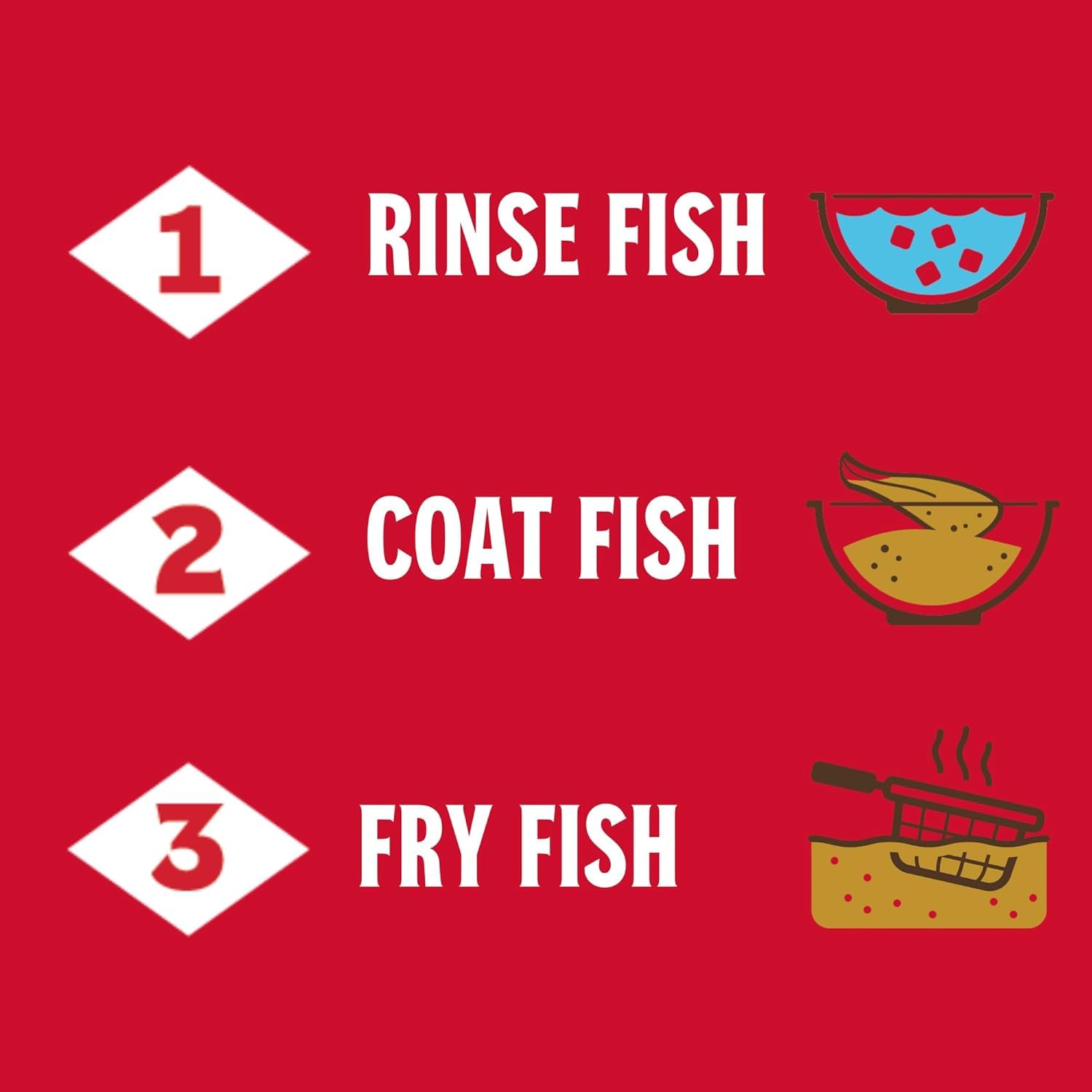 Cooked fish coated with mix sizzling in pan showing crispy golden finish benefit