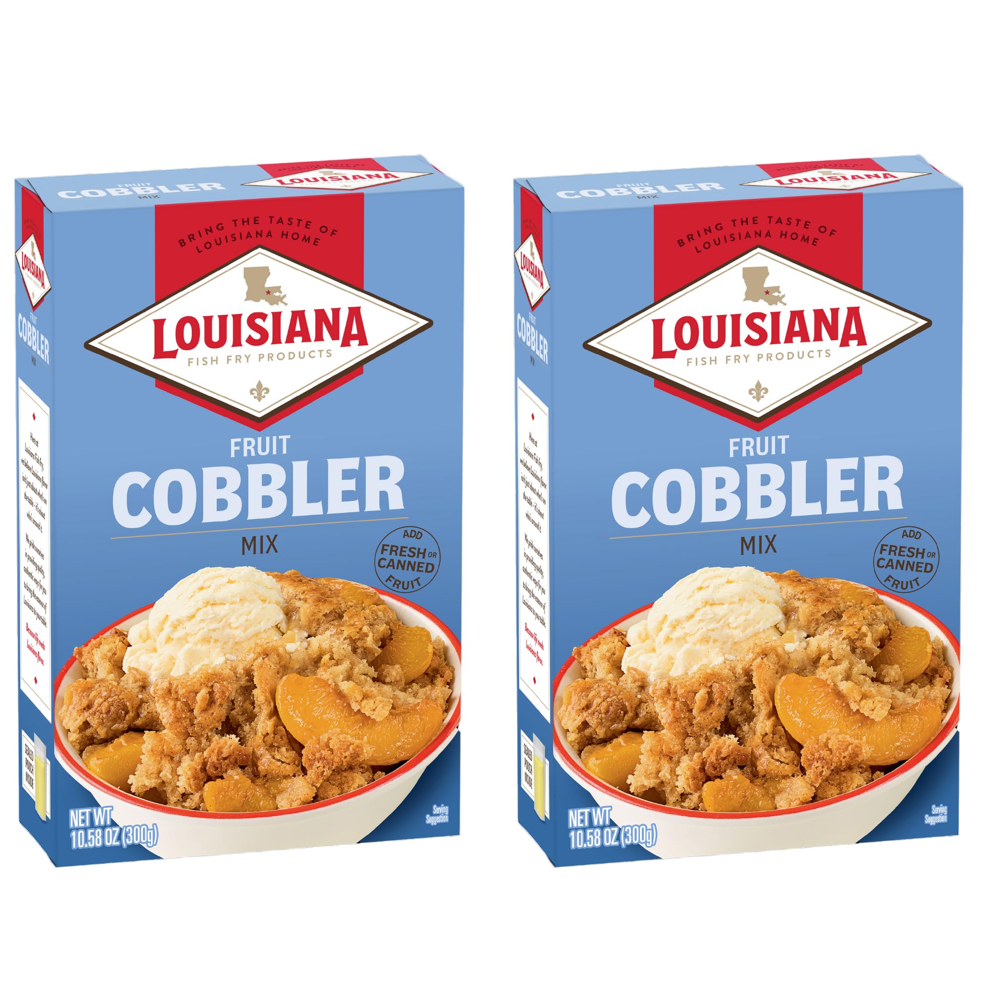 Louisiana Fish Fry Products front packaging showing product and easy-use benefit