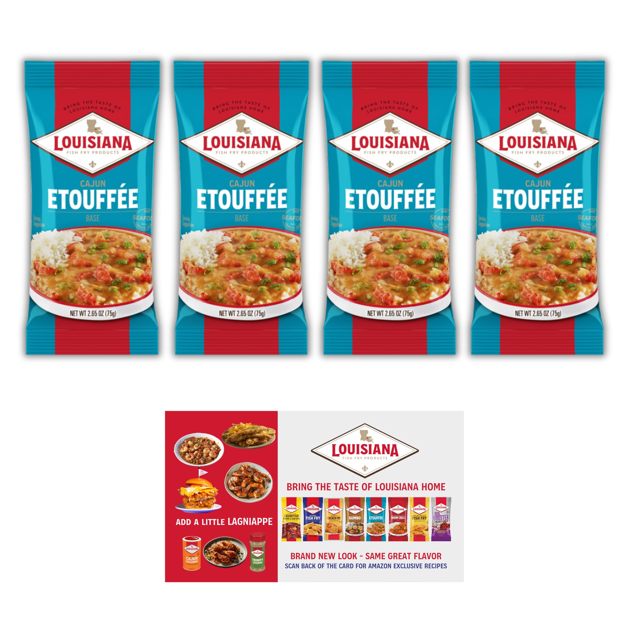 Louisiana Fish Fry front packaging showing 2.65 oz packet and brand clarity