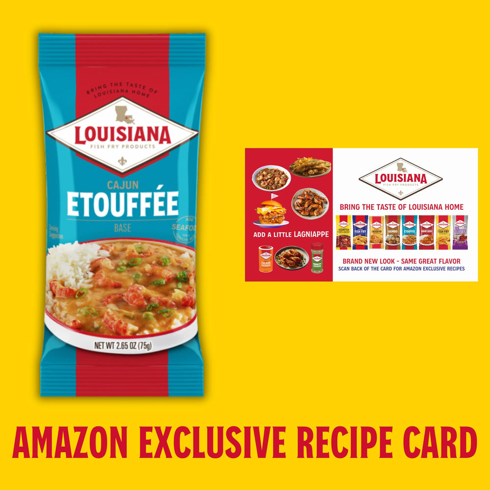 Louisiana Fish Fry etouffee at dinner table illustrating family-friendly meal