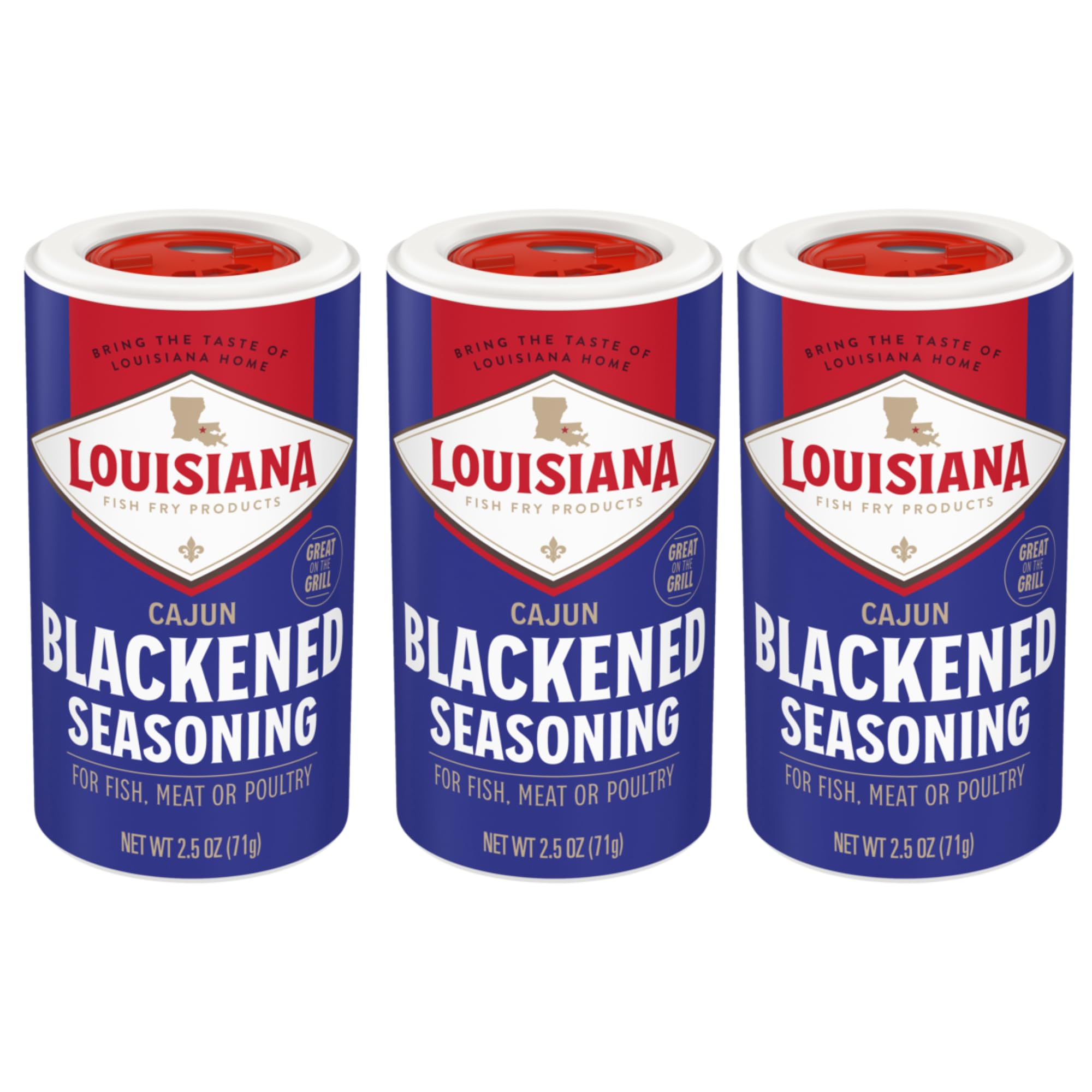 Louisiana Fish Fry front packaging showing brand and label benefits
