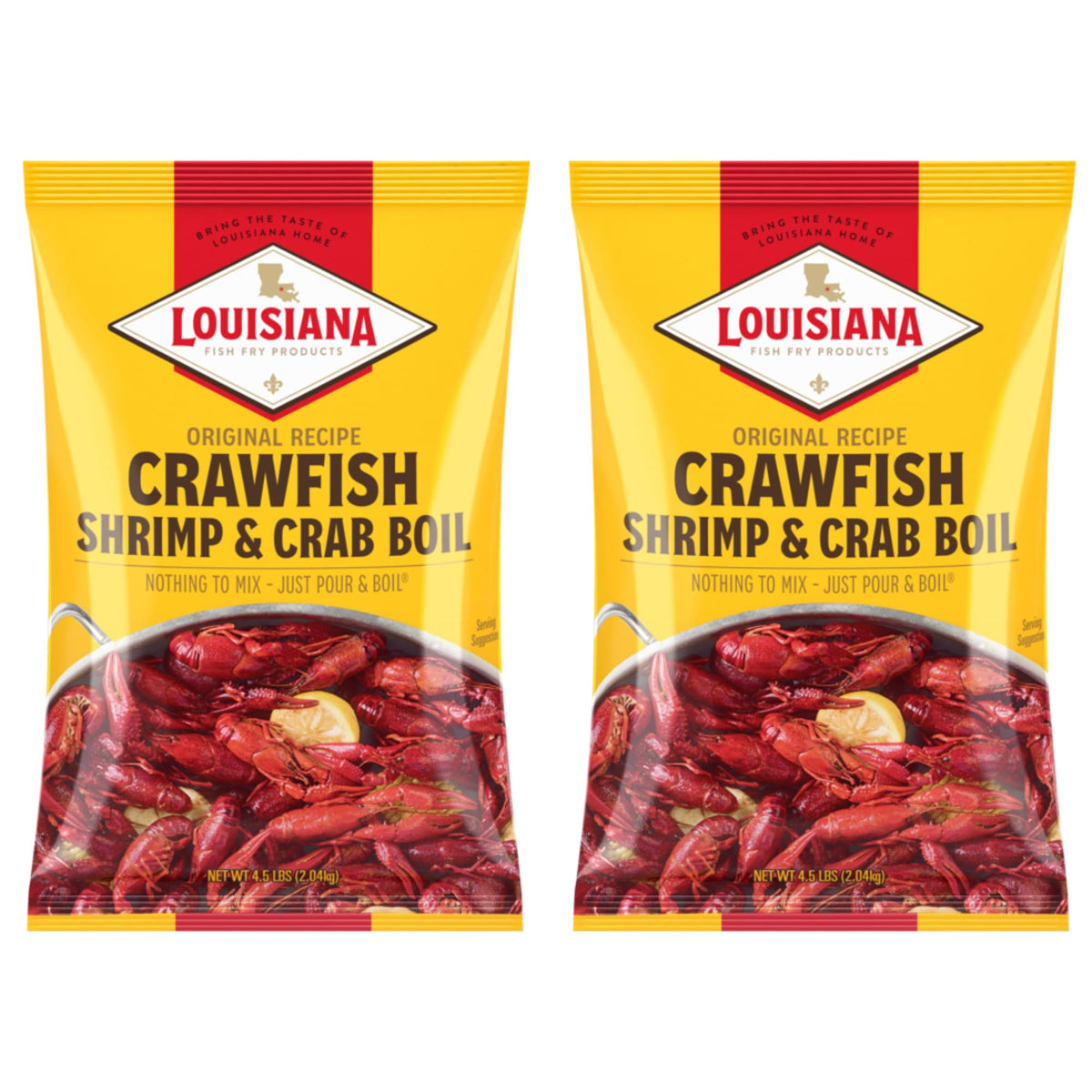 Louisiana Fish Fry front packaging showing product and ease of use
