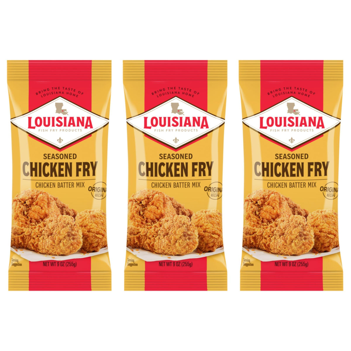 Louisiana Fish Fry front packaging showing brand and ready-to-use batter