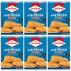 Louisiana Fish Fry front packaging showing 5 oz box and brand benefits
