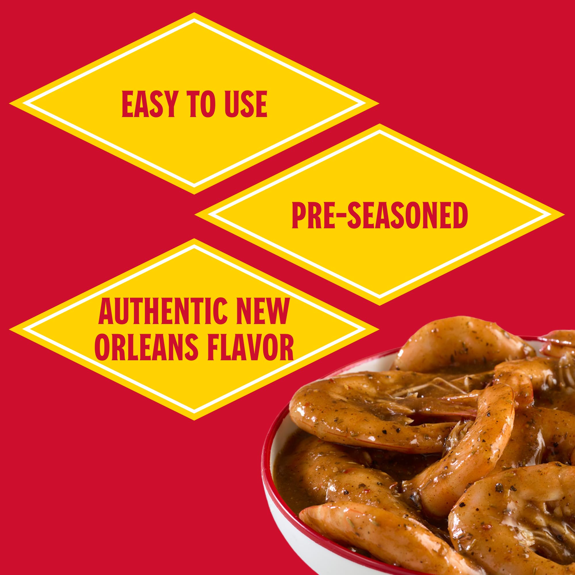 product label and ingredient list on packet showing transparency and easy-reference from Louisiana Fish Fry