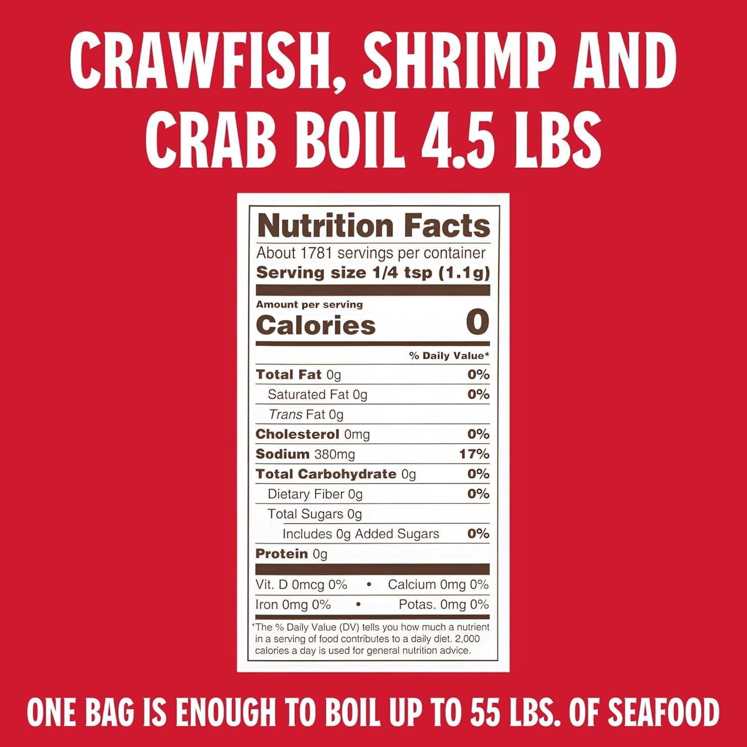 Louisiana Fish Fry label close-up with ingredient list and usage suggestions for clarity