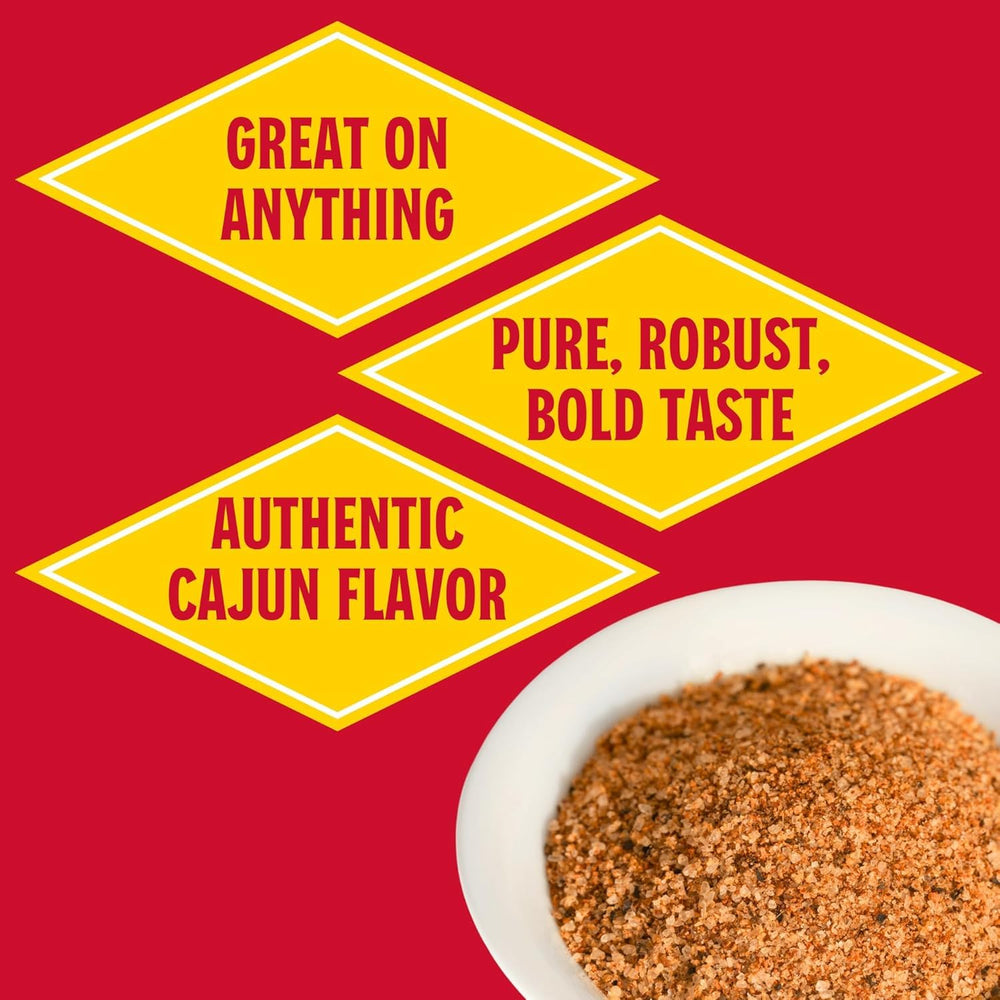 Louisiana Fish Fry label detail showing ingredients and usage tips
